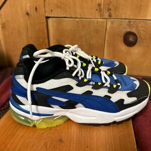 Puma Kids Sneakers in Blue, Black, and Yellow